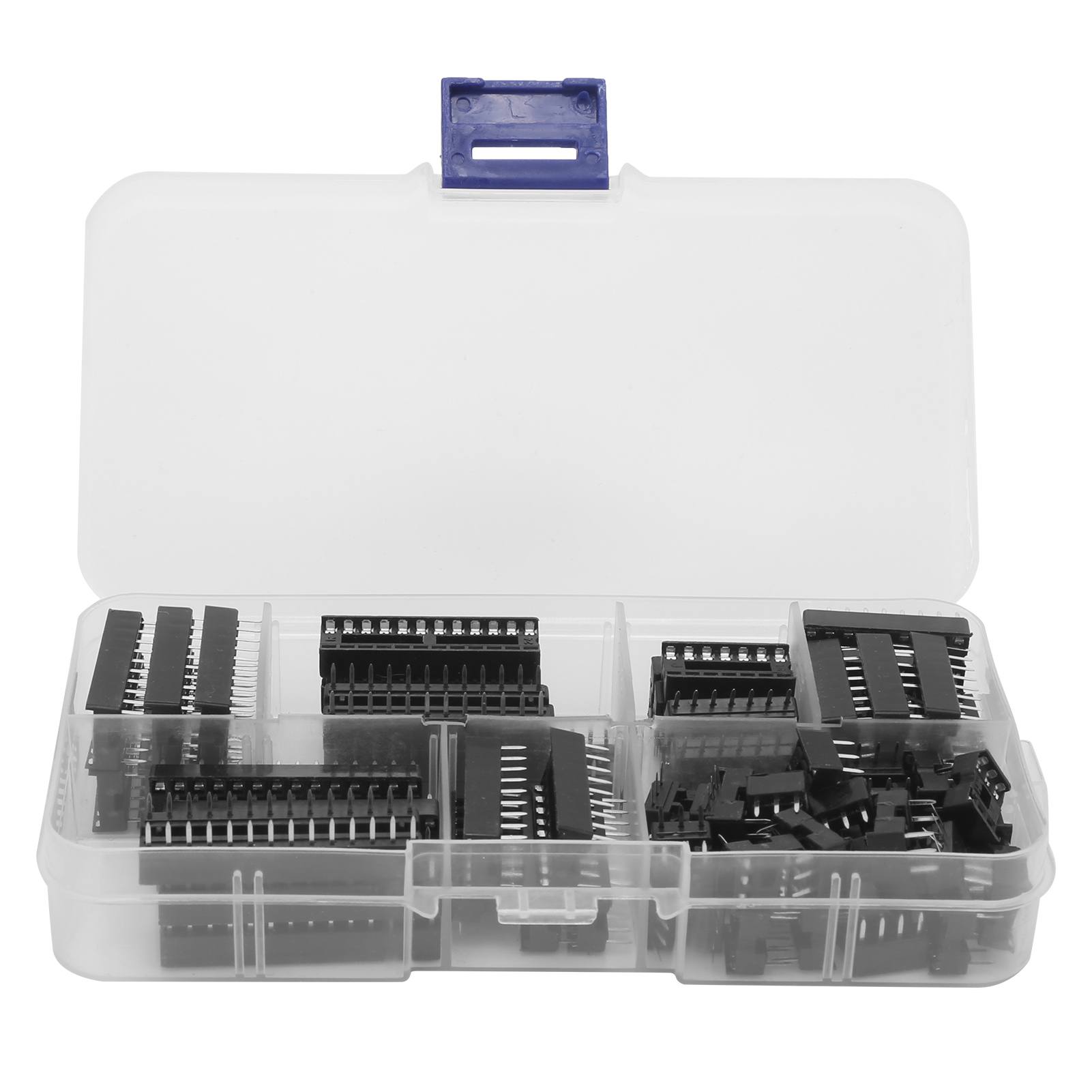 66-teiliges Sortiment An Dip-sockeln Für Integrierte Schaltungen Mit Flachen Stiften, Elektronische Bauteile, 2,54 Mm