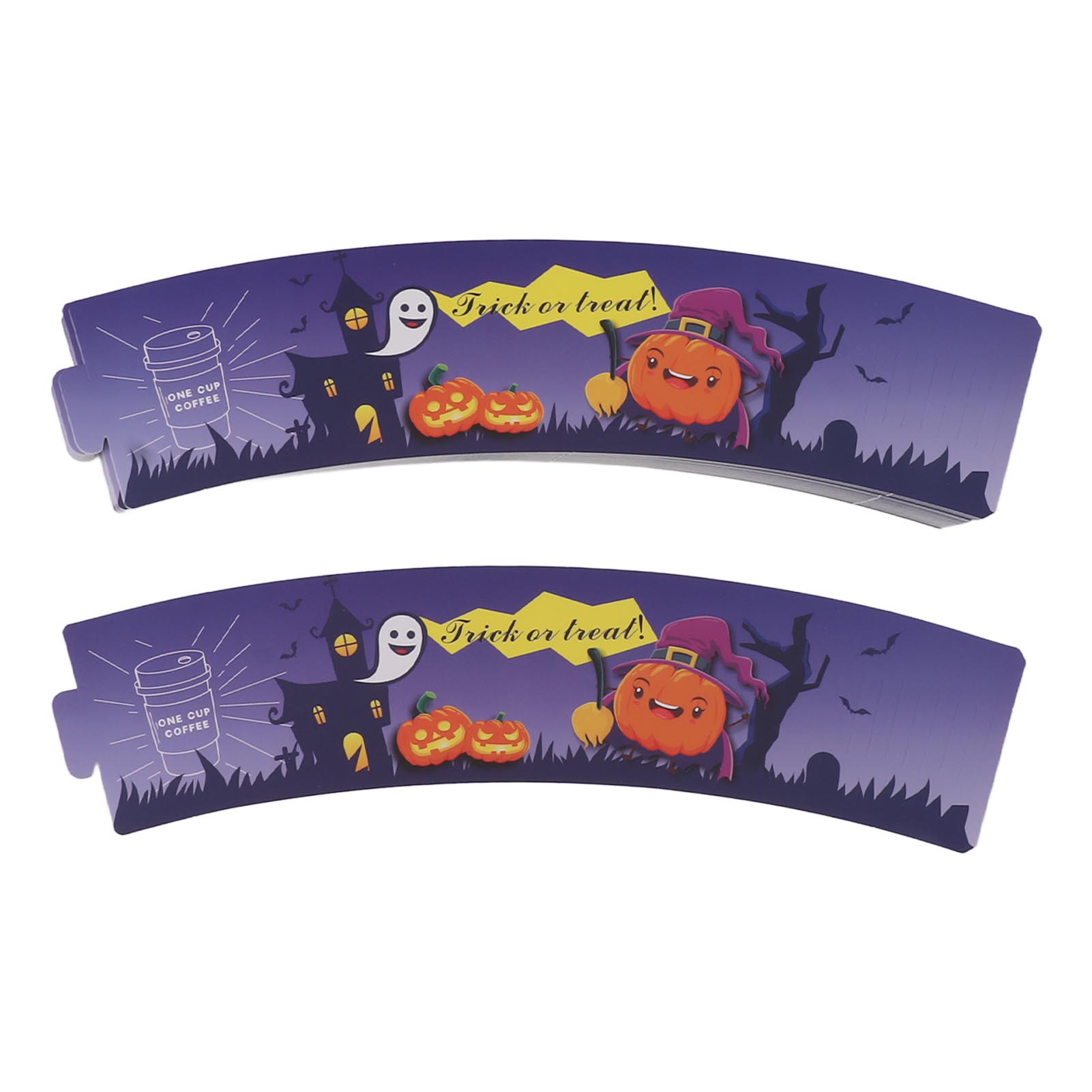 50 Einweg-kaffeebecherhüllen, Papierbecherhalter Für Heiße Und Kalte Getränke, Lila Farbe Für Halloween Und Weihnachten