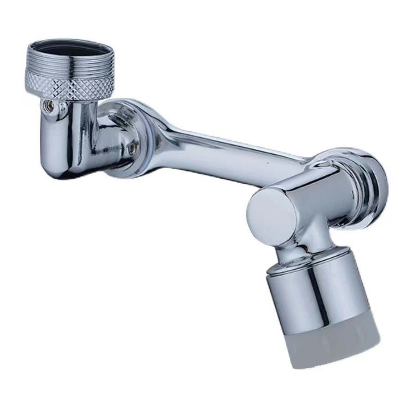Universeller, Drehbarer Wasserhahn-luftsprudler Mit 2 Modi – Spritzschutz-roboterarm Für Küchen- Und Badezimmerspülen