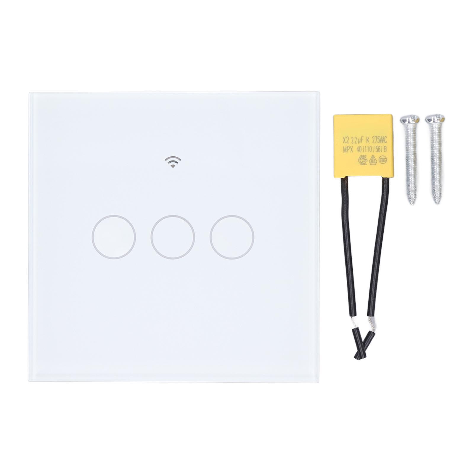 Berührungsschalter Mit 3 Wlan-modulen, Rf433, Sprachsteuerung, Timerfunktion, 80–260 V