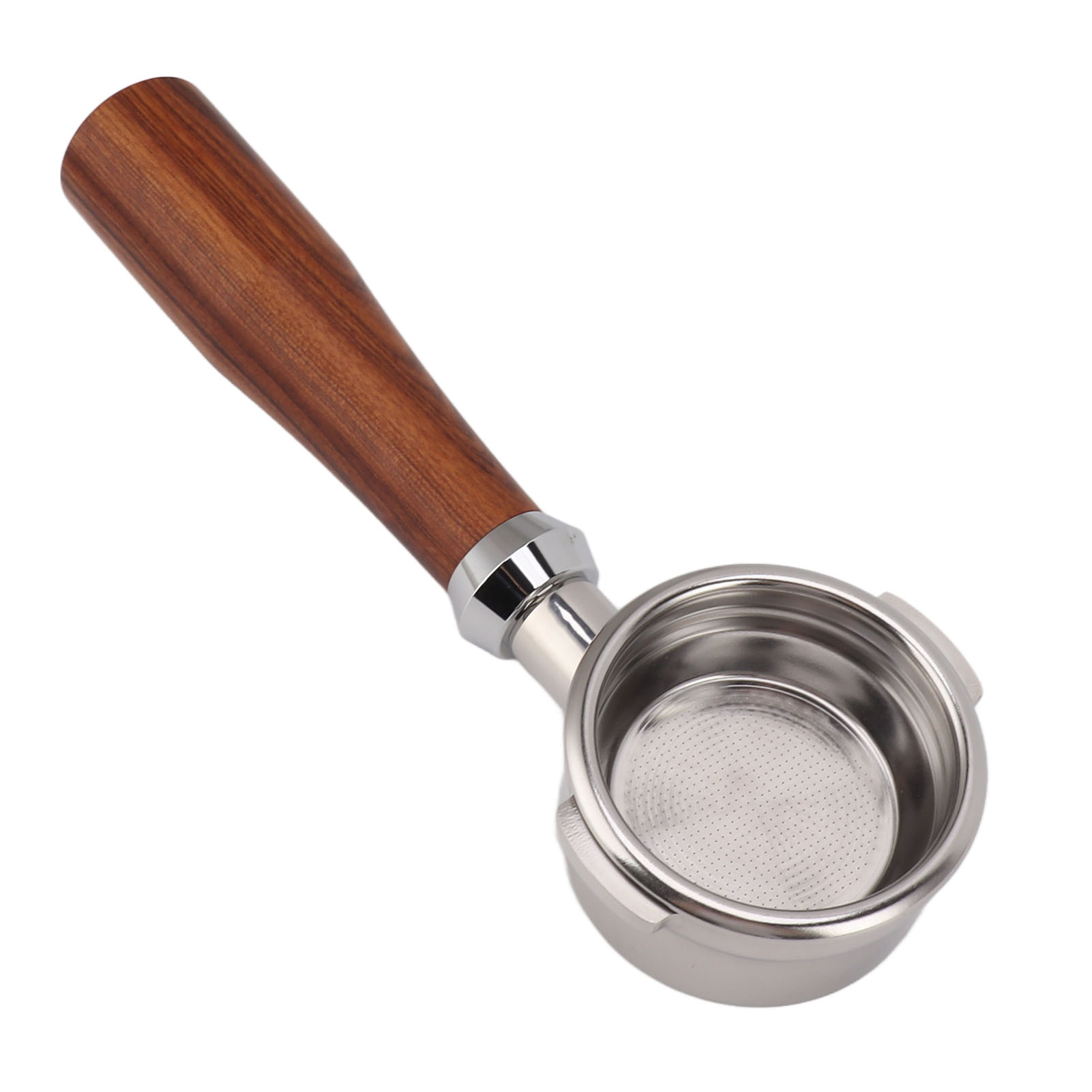 Bodenloser Siebträger 58 Mm, 2 Ohren, Edelstahl, Abnehmbarer Holzgriff, Kaffeemaschinenzubehör Für Breville Series 9 E Classic Rosewood