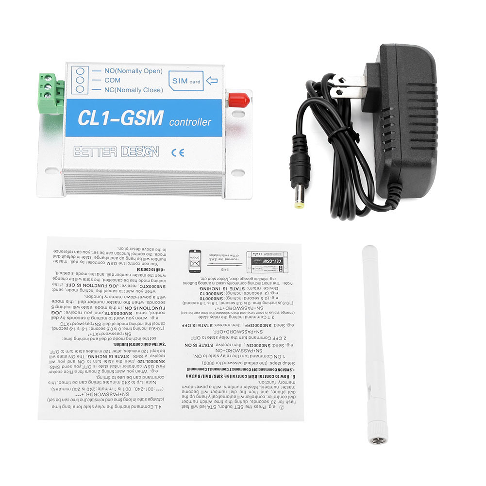 Drahtlose Gsm-fernbedienung Mit Sms-benachrichtigungen Für Hausalarmanlagen, Cl1-gsm Smart-schalter, 110–240 V, Us-stecker