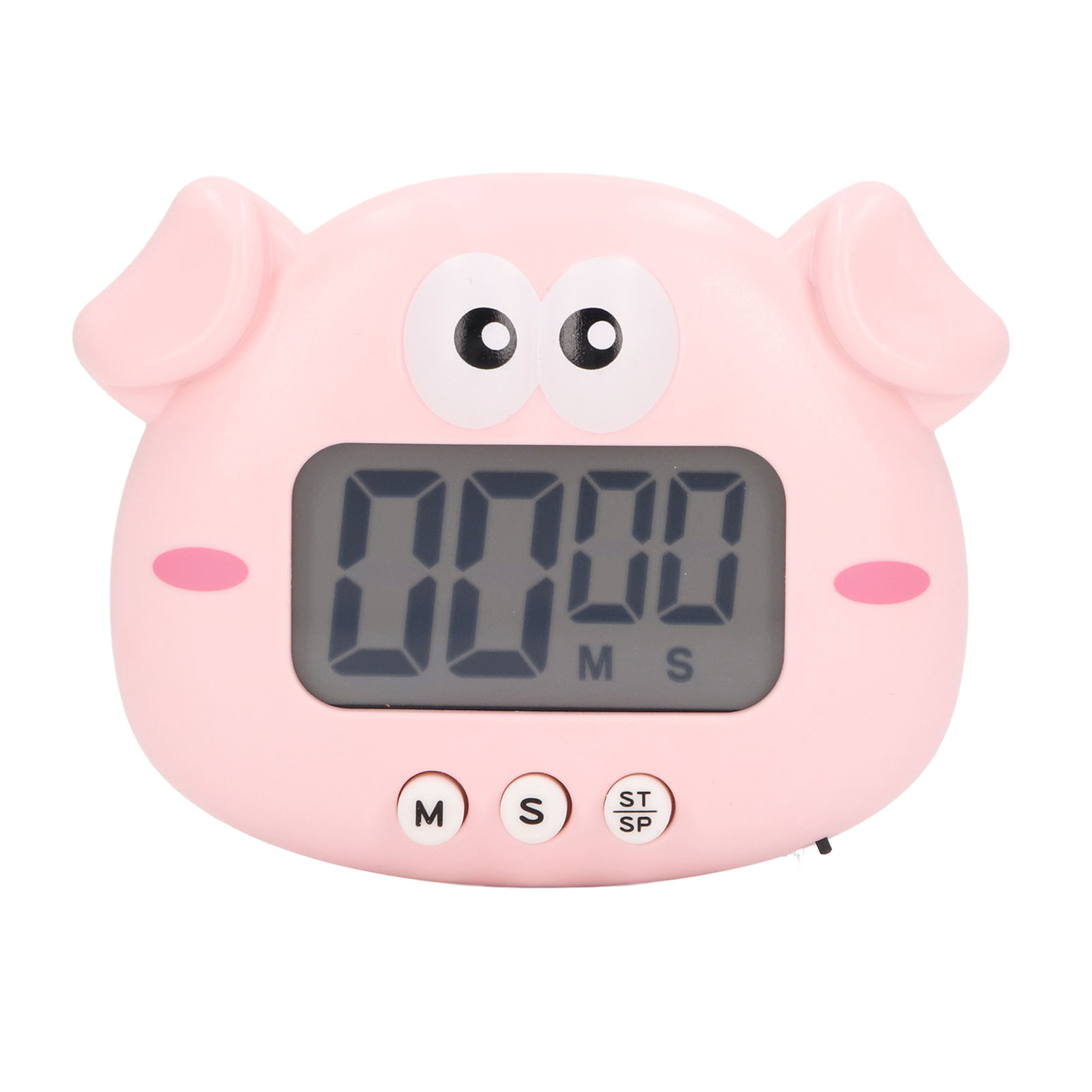 Niedlicher, Leichter, Tragbarer Digitaler Küchentimer Aus Abs – Rosa Schweinchen-timer