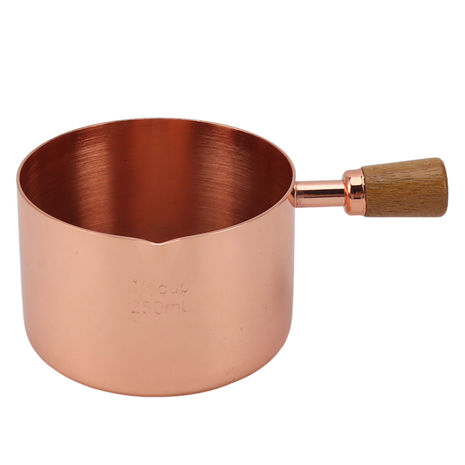 Professioneller Saucenbecher Aus Edelstahl 304 Mit Griff, 250 Ml, Roségold, Für Küche, Bankett, Picknick Und Outdoor-aktivitäten