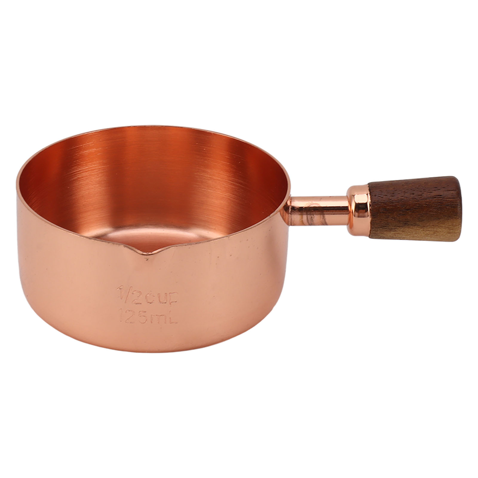 Professioneller Saucenbecher Aus Edelstahl 304 Mit Griff, 125 Ml, Roségold, Für Bankette Und Picknicks Im Freien