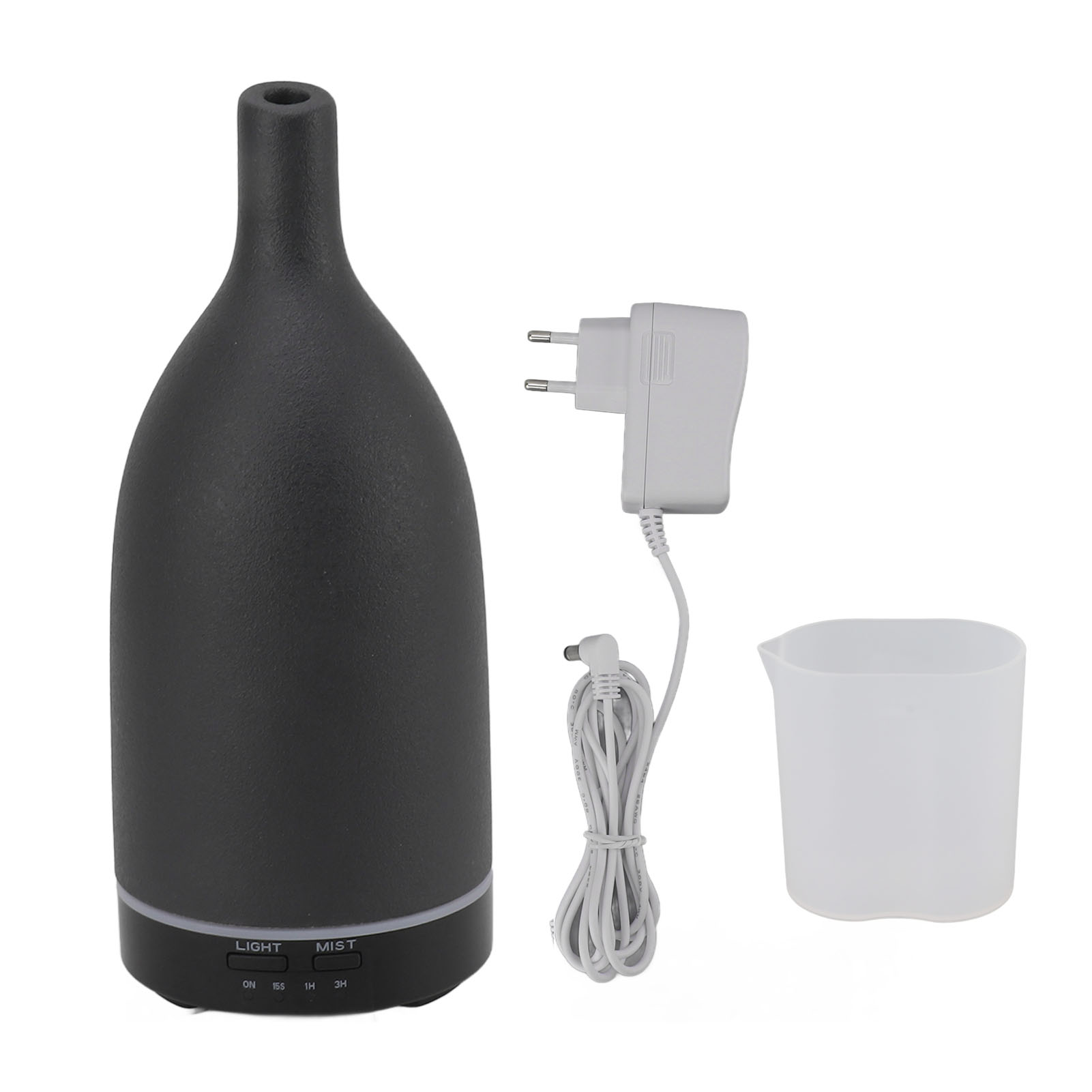 Ultraschall-keramik-diffusor Für Ätherische Öle, Wasserlos, Automatische Abschaltung, Geräuschlos, Für Büro Und Zuhause, Eu-stecker, Schwarz, 100–240 V
