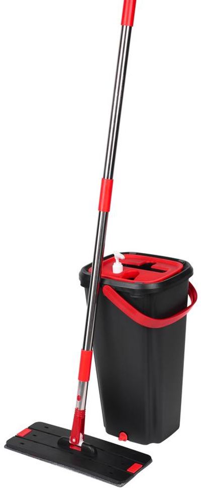 Reinigungsset Mop Quickshine Magichome, Flach, Mit 8 Lit. Auswringeimer, Für Böden