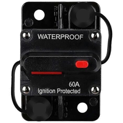 Wasserdichter Leitungsschutzschalter Mit Manueller Rückstellung, 12–48 V Dc, 60 A, Für Fahrzeuge