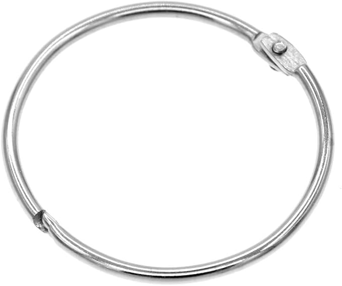 Metall-duschvorhangringe, 20 Stück, 50 Mm Große Ringe Für Badezimmer, Fenster, Scrapbooking, Notenmarkierer