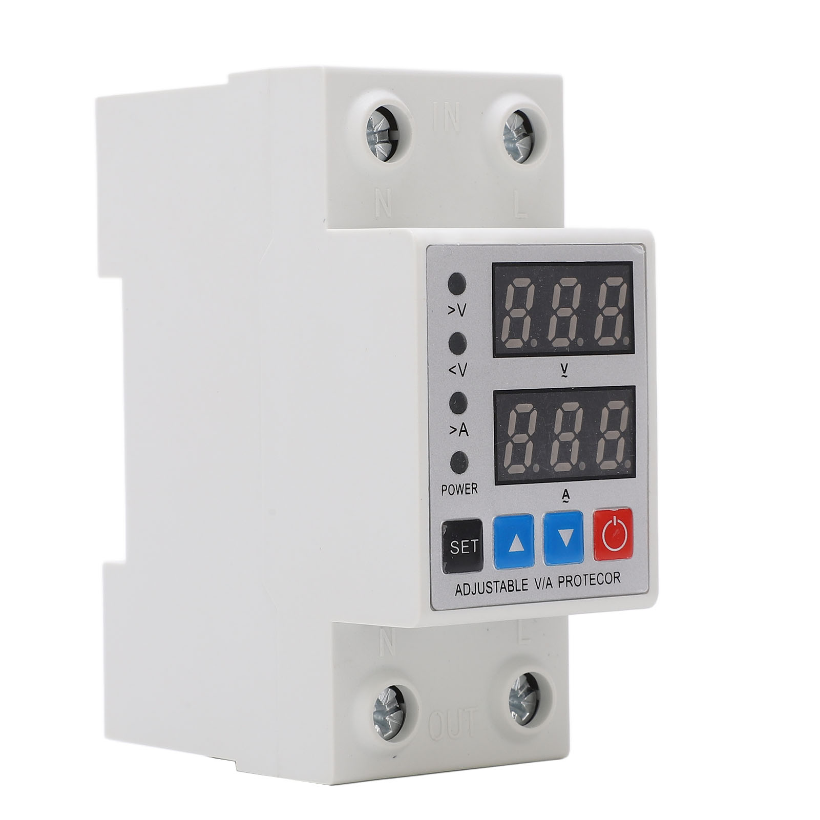 Hyuduo Digitales Spannungsrelais Mit Dual-display 240-300v Mit Einstellbarem Überspannungsschutz Für Mehr Sicherheit Im Haushalt