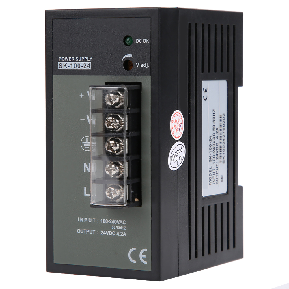 Haofy Industrielles Din-schaltnetzteil, Einstellbar, 100 W Ausgangsleistung Für Industrielle Automatisierung, 1 Stück Für Baustoffe, Kunststoffe, Metallurgie