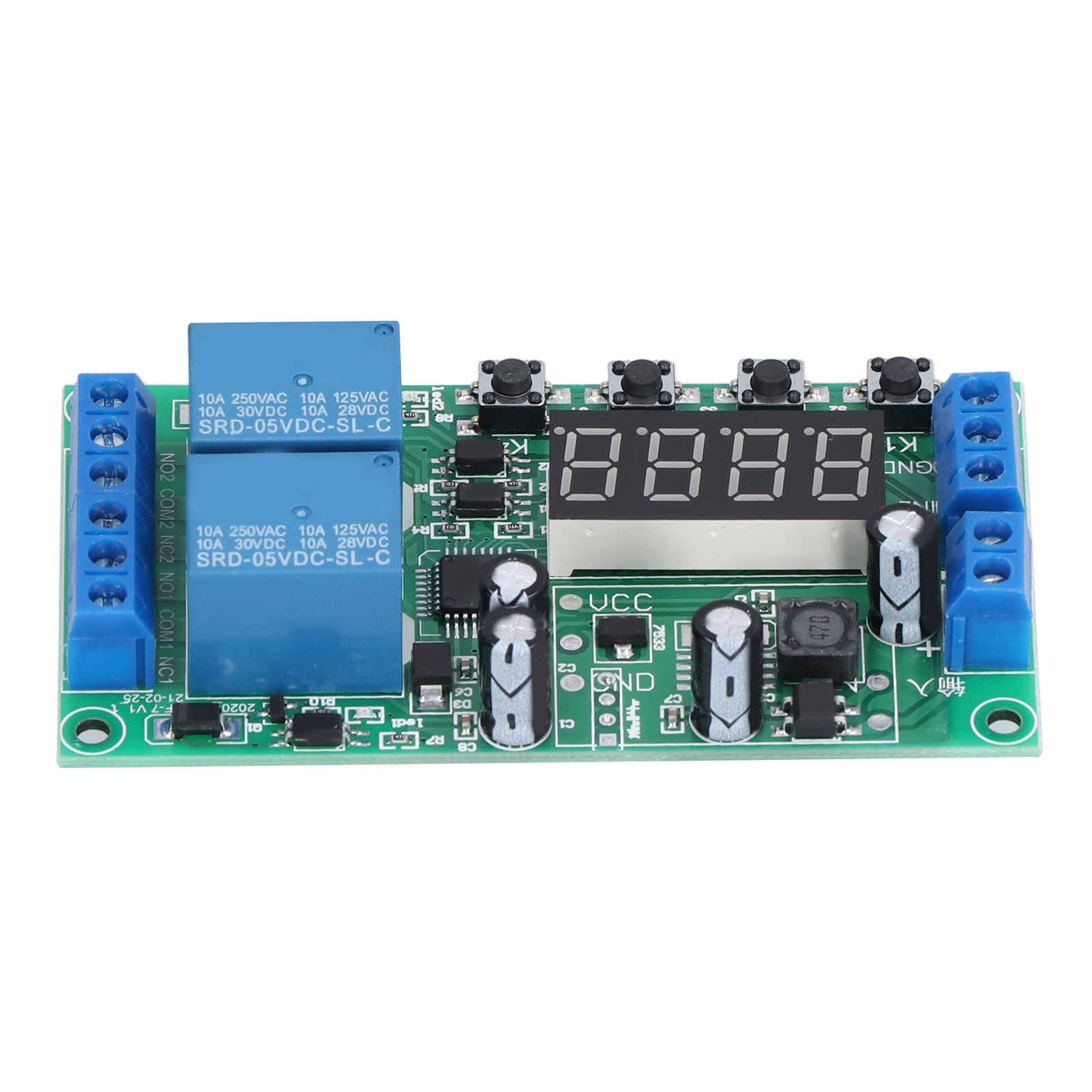 Saluaqui 2-kanal Impuls-ausschaltzyklus-timer-schaltkreis-verzögerungsrelais-modul Yf 7 7 30vdc Kanalaktivierungs-synchronisationsfunktion Für