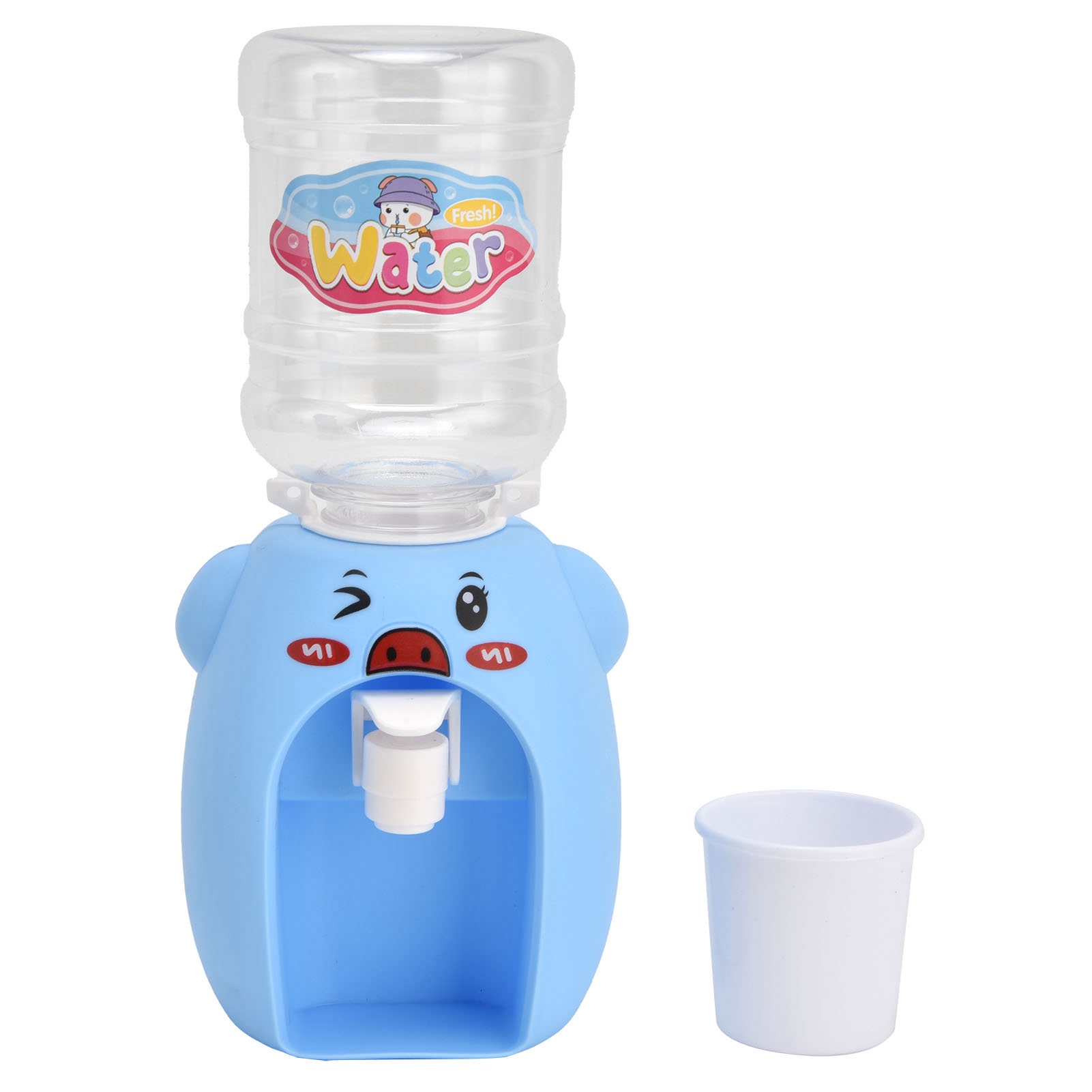 Mini-wasserspender Für Kinder, Tisch-wasserkühler Im Tierdesign, Mini-wasserspender Für Kinder, Trinkwassermaschine Spielzeug Für Zuhause (blaues Schwein).