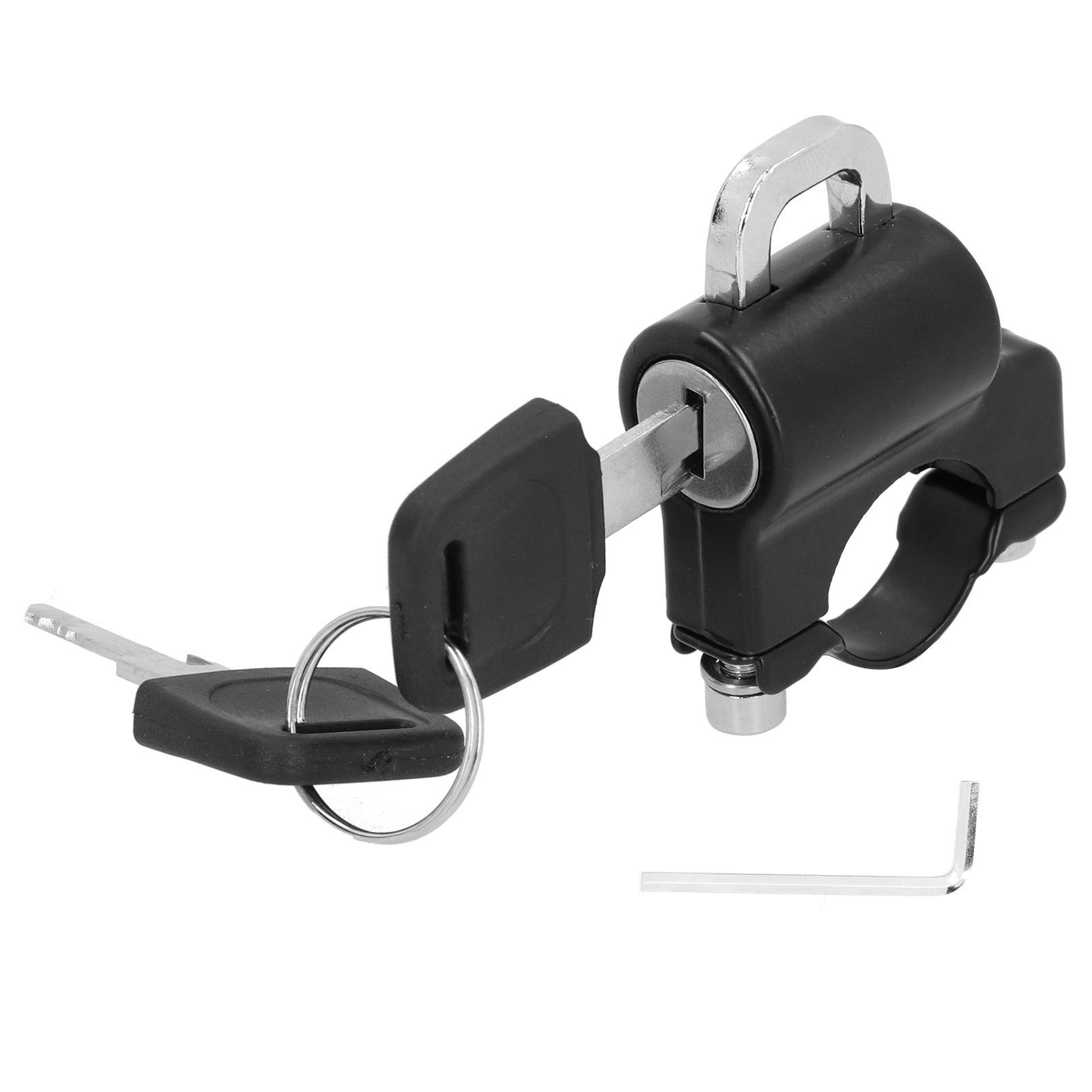 Langzeithelm – Robuster Motorradhelm Aus Metall, Lenkungsschutz, Universelles Fahrradzubehör Für Mountainbikes, E-bikes, Schwarze Aluminiumlegierung Und...