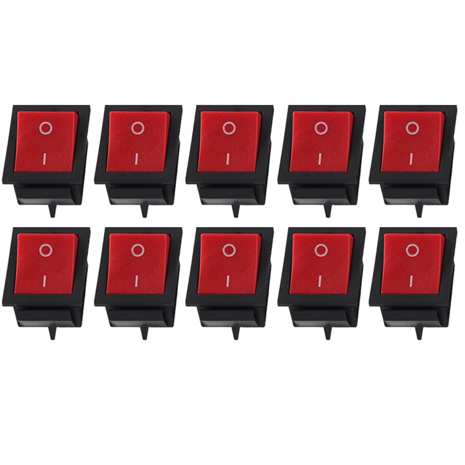Rastky Robuster 2-positionen-wippschalter, 10 Stück, Ein/aus, 4-polig Kcd4 Für Haushaltsgeräte, Ideal Für Elektriker