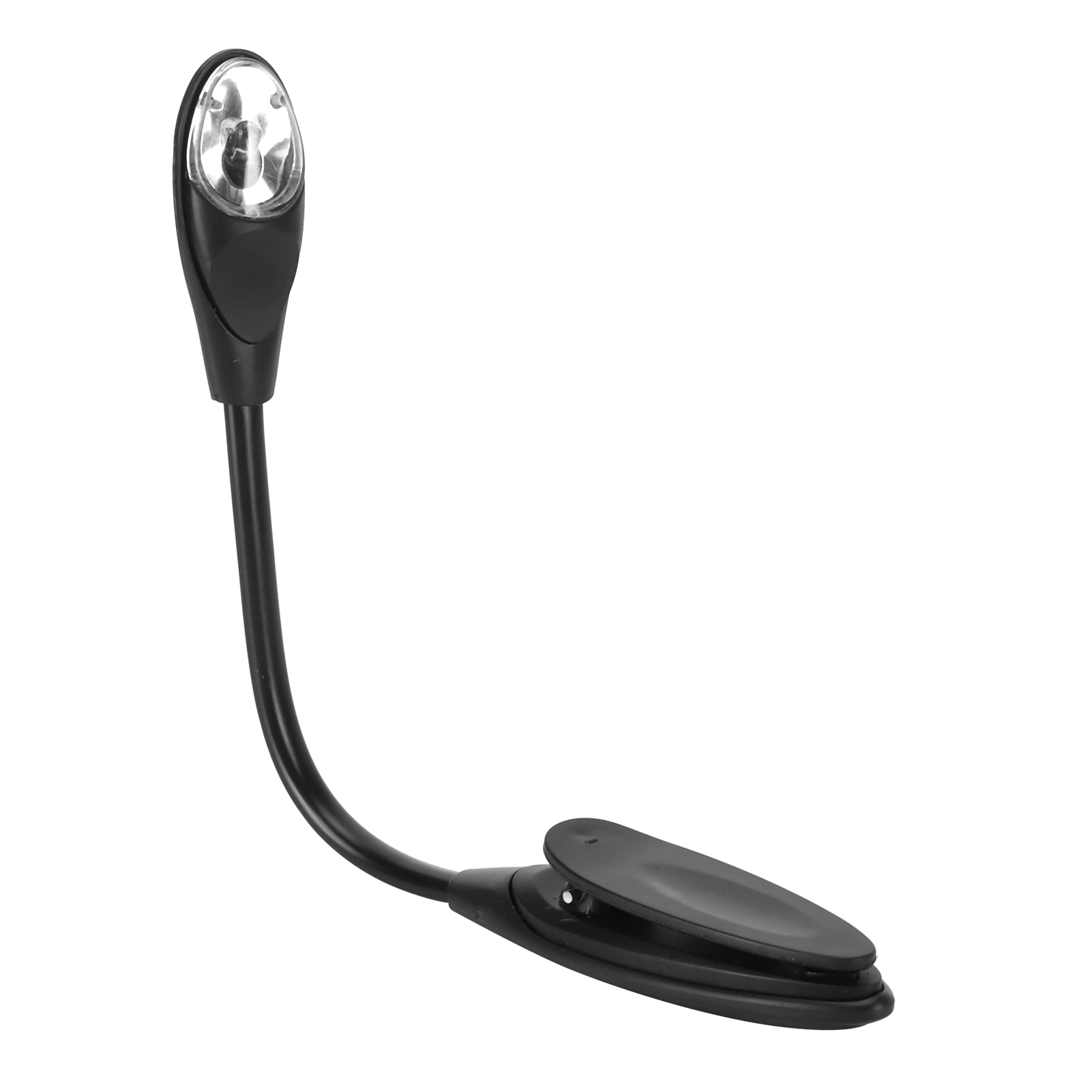 Mini-led-leselampe, Flexibel Und Tragbar, Mit Clip Für Schlafzimmer Und Reisen – Schwarz