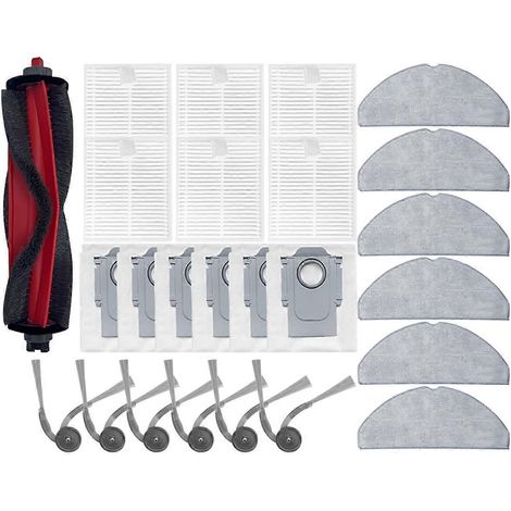 Ersatzteile Für Saugroboter Q7tf/q7tf+: Hauptbürste, Seitenbürste, Hepa-filter, Wischtuch, Staubbeutel