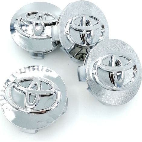 Toyota 4x62mm Radnabenkappen Mit Silbernem Logo