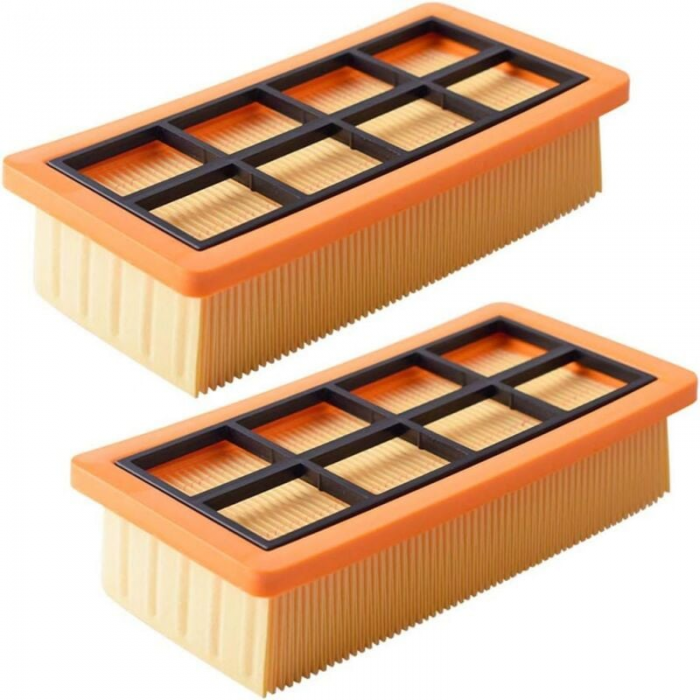 Set Mit 2 Kärcher Nass-trockensaugern, Flache Faltenfilter Als Ersatz,