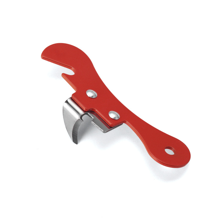 1 Stück Roter 2-in-1 Flaschenöffner Und Dosenöffner Aus Edelstahl Für Bier