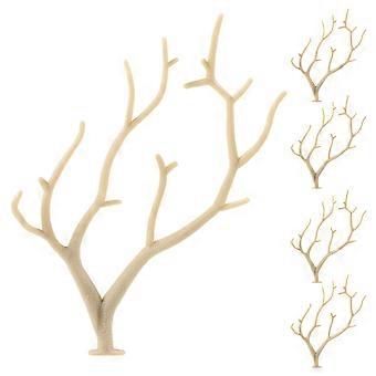 10 Stück Dekorative Geweihzweige, Künstliche Geweihe, Getrocknete Baumzweige, Vasenfüllzweige (beige)