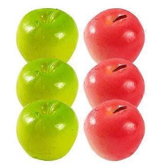 6 Stück Künstliche Mini-äpfel, Naturgetreue Miniaturfrüchte, Puppenhausdekoration