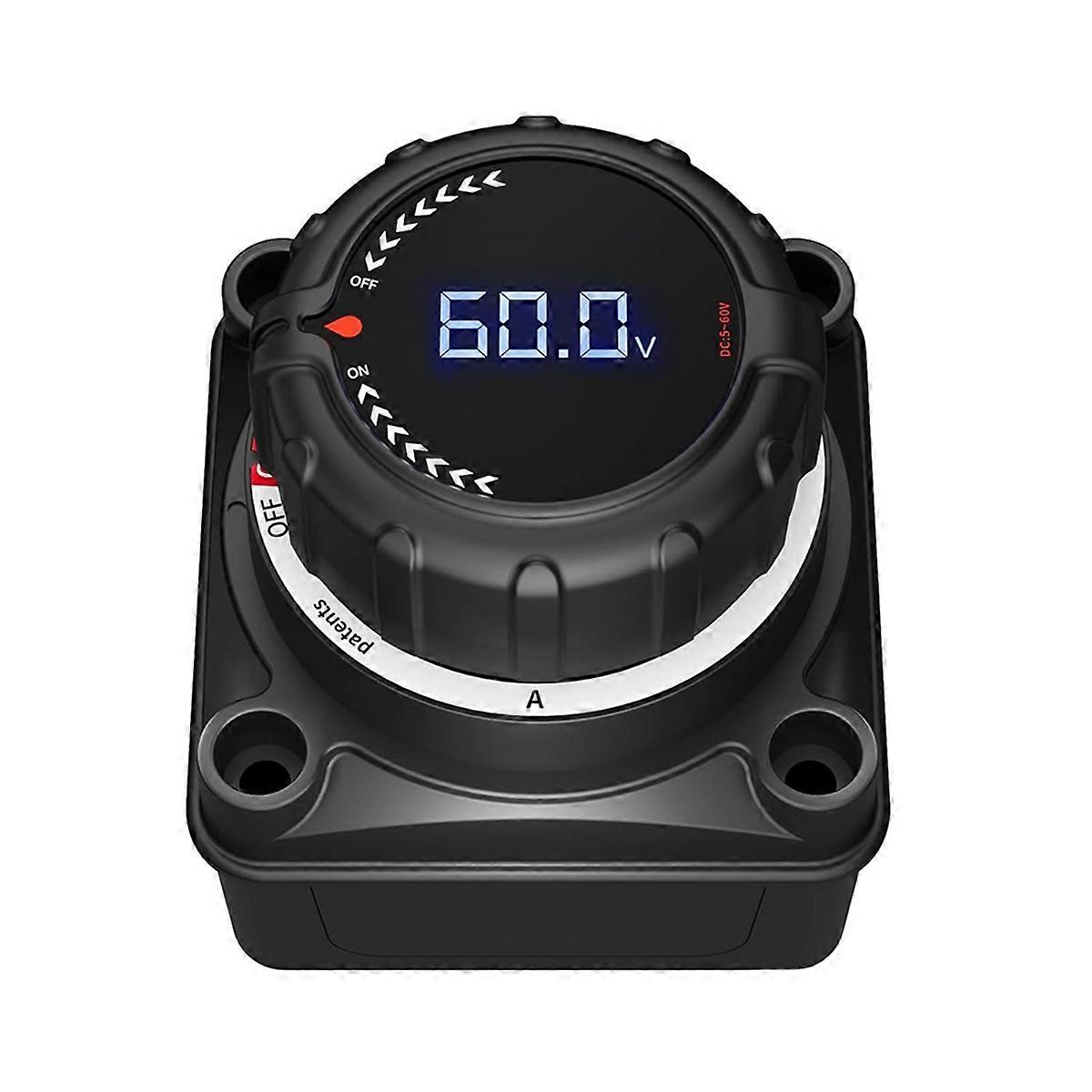 Upgrade-batterietrennschalter Mit Voltmeter, Haupttrennschalter Dc 5–60 V Für Ma