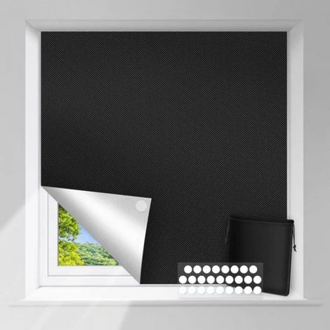150 X 100 Cm Verdunkelungsstoff, Sonnenschutz 100 % Schwarz