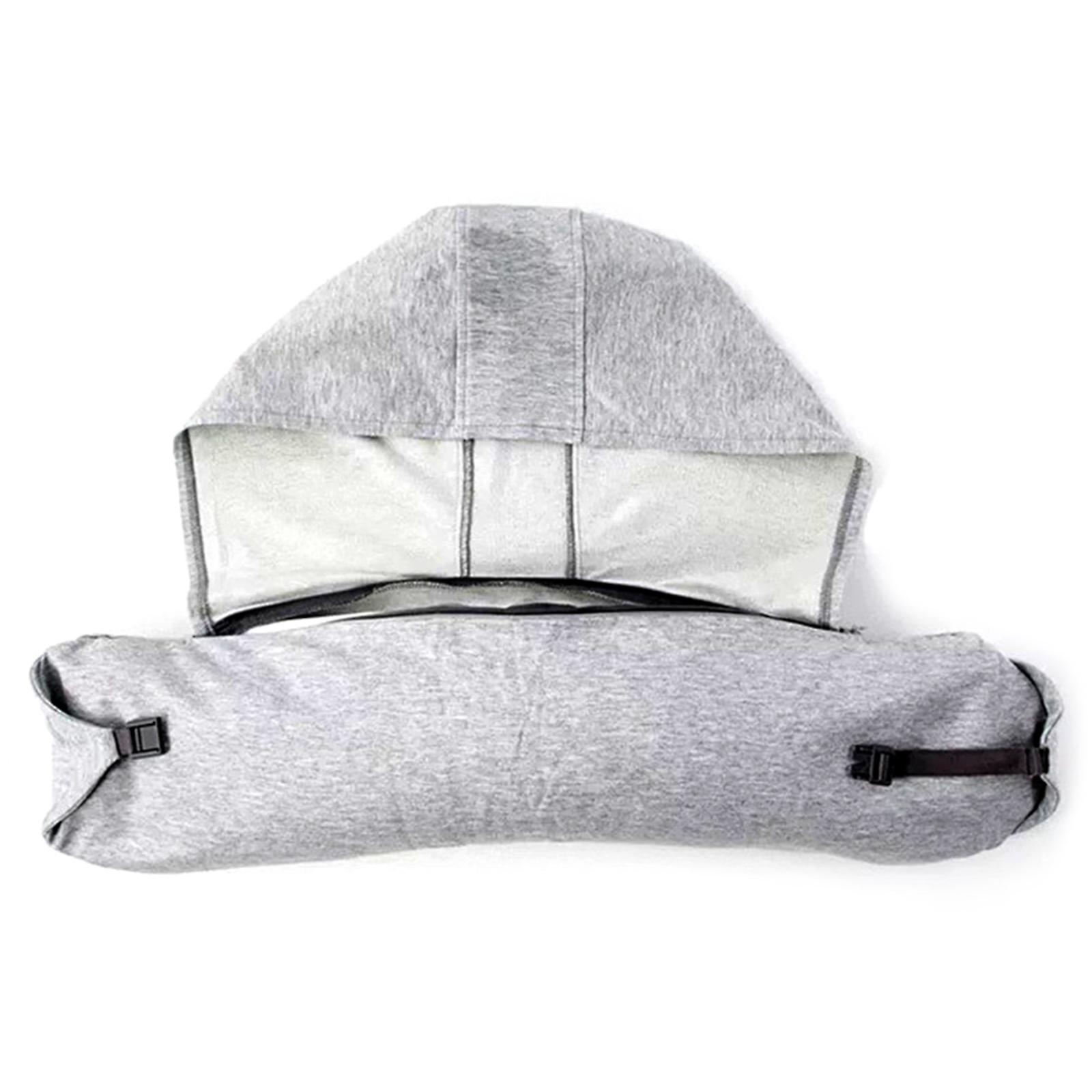 U-förmiges Nackenkissen Mit Baumwollfasern, Weiches Kapuzenkissen, Ideal Für Zuhause, Flugzeug, Auto Und Reisen