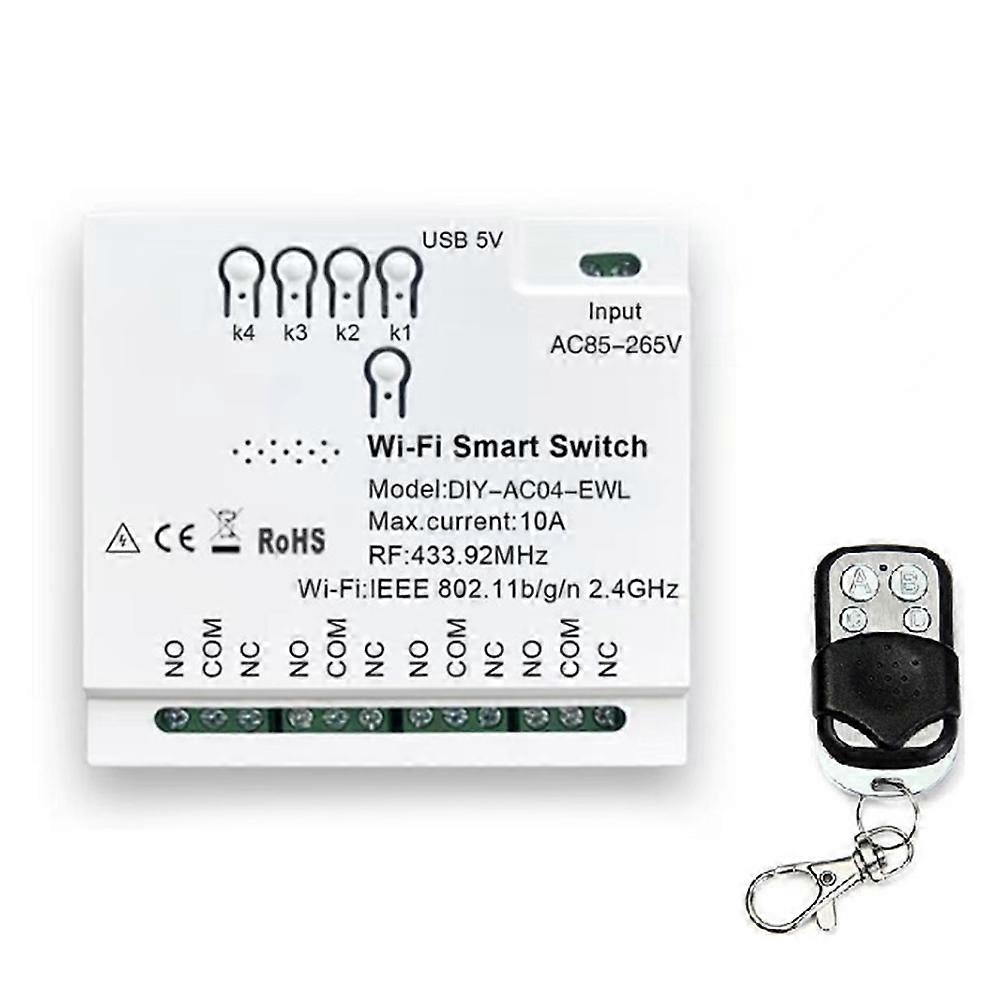 Ewelink Wlan-smart-schalter Rf433 85-265v Wlan Smartlife Hausautomatisierungsmodul Garagentor-vorhangmotormodul