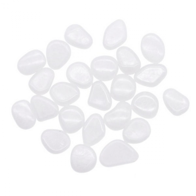 100 Lichtabsorbierende Steine Zur Dekoration – Weiß