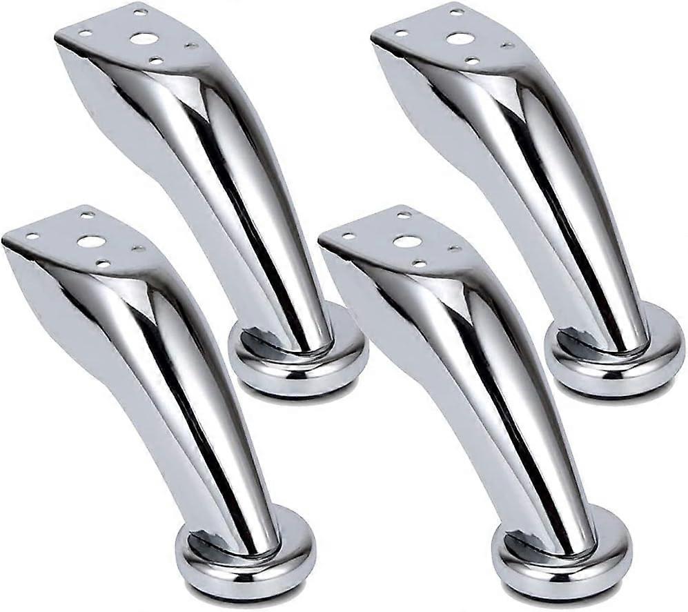 Verstellbare Schrankbeine, Verchromte Sofa-sockelbeine, 4 Stück Möbelbeine, Schrankstützbeine, Sofatischbeine, Möbelbeine Aus Metall, Für Sof-95mm-silber