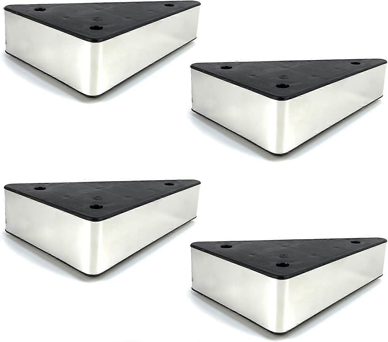 Verstellbare Schrankbeine, 4er-pack, Möbelbeine Aus Metall, Minimalistisch, Couchtischfüße, Ersatz Für Tv-schrankfüße, Sofafüße, Schrankfüße, Hockerfüße, Kunststoff + St-triangle-silber