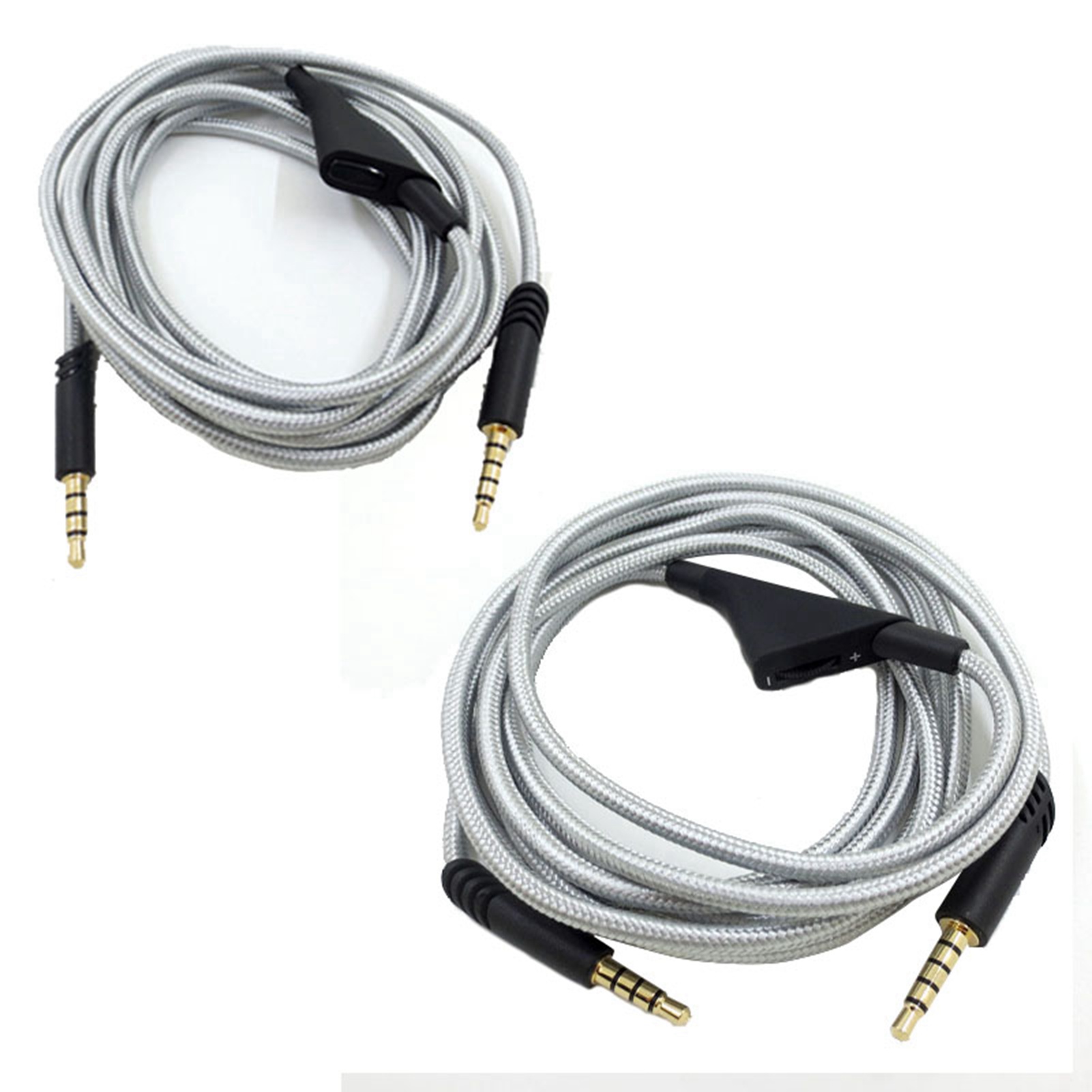 Ersatzkabel Für Astro A10, A40 Und A30 Gaming-headset Mit Lautstärkeregelung, 2 Meter, Silber