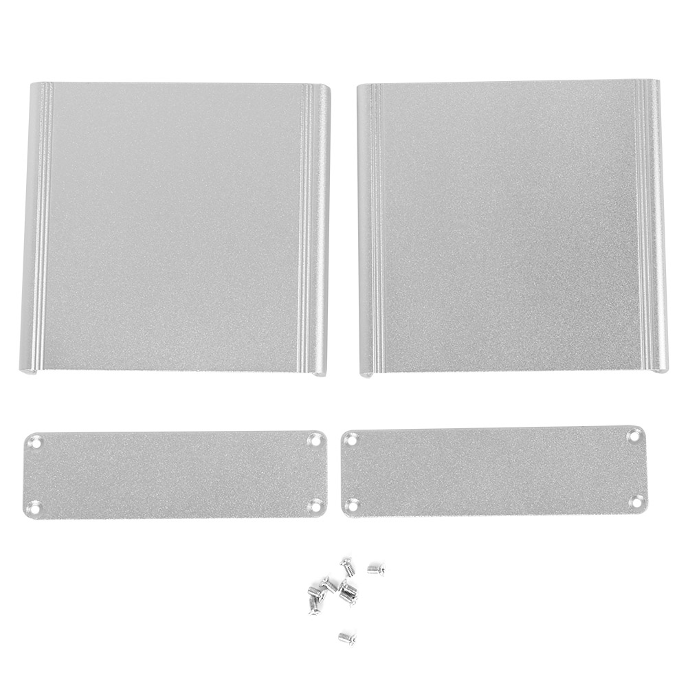 Aluminium-anschlussdose Für Leiterplatten, Geteiltes Elektrisches Gehäuse, Wärmeableitung, Sandsilberne Oberfläche.
