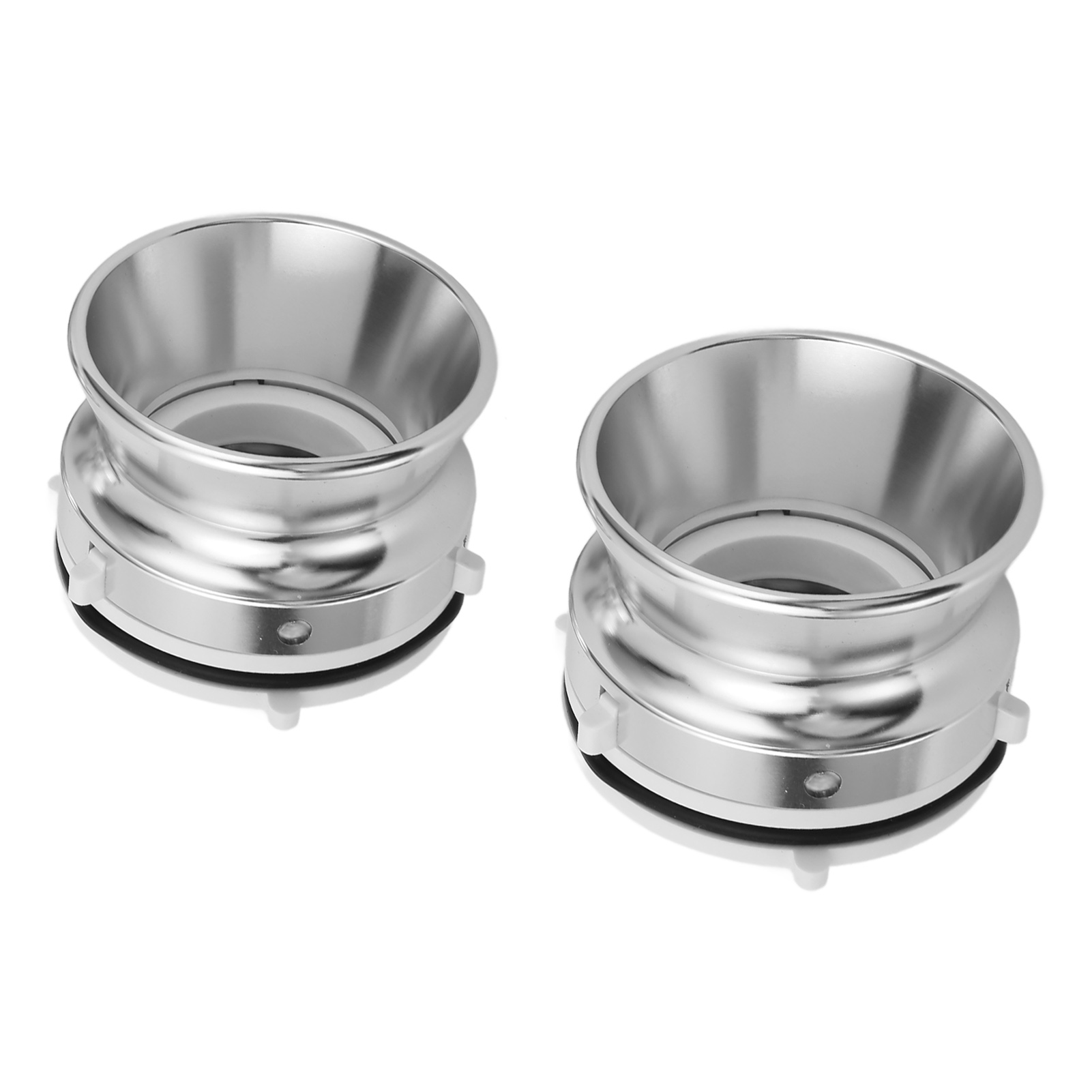 Paar Universelle 10-zoll-adapter Für Studer Revox Akai Teac, Silbernes Aluminium - Kompatibel Mit Nab-spulen