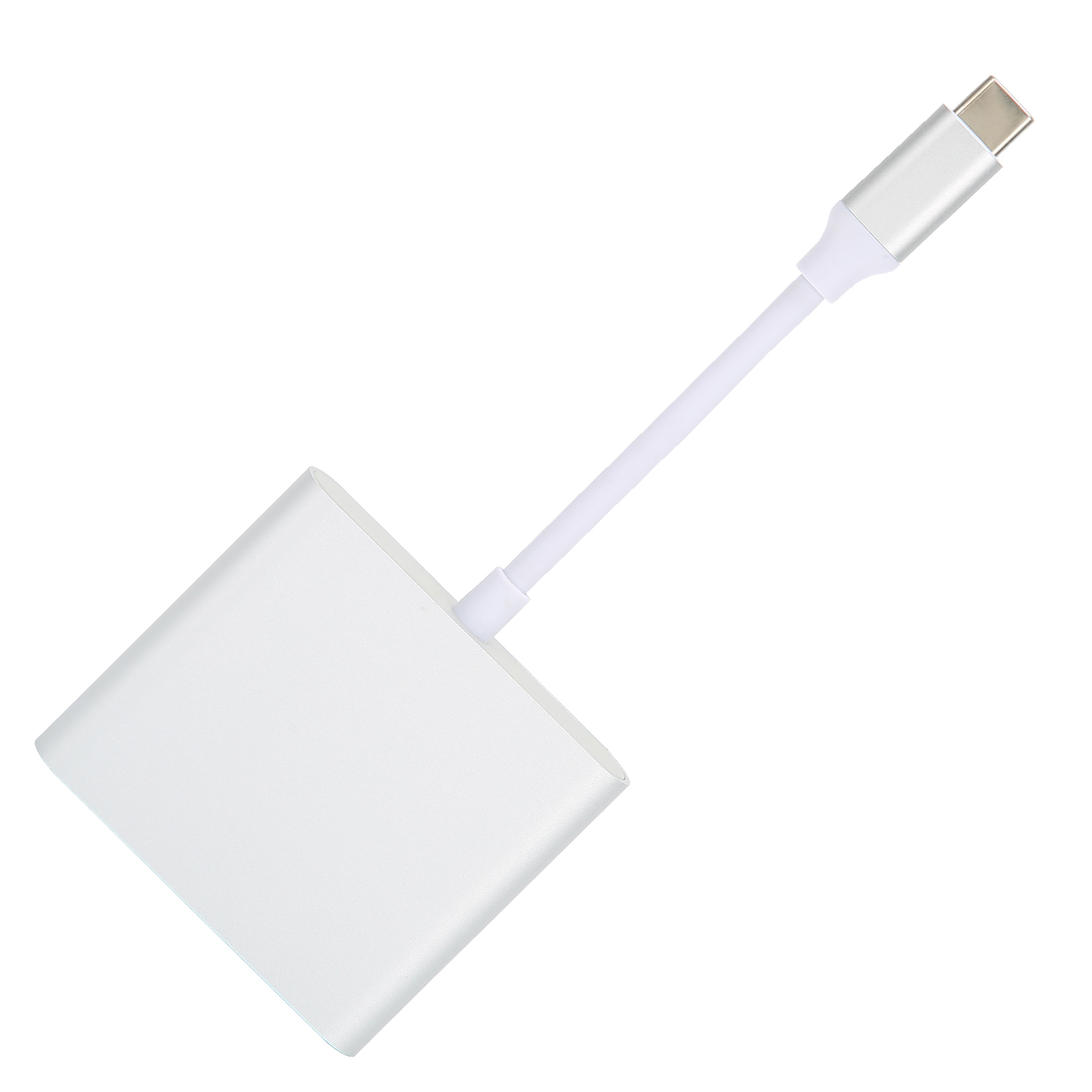 3-in-1 Usb-c Dockingstation Mit 4k Hdmi-, Usb Pd- Und Ethernet-anschlüssen (silber)