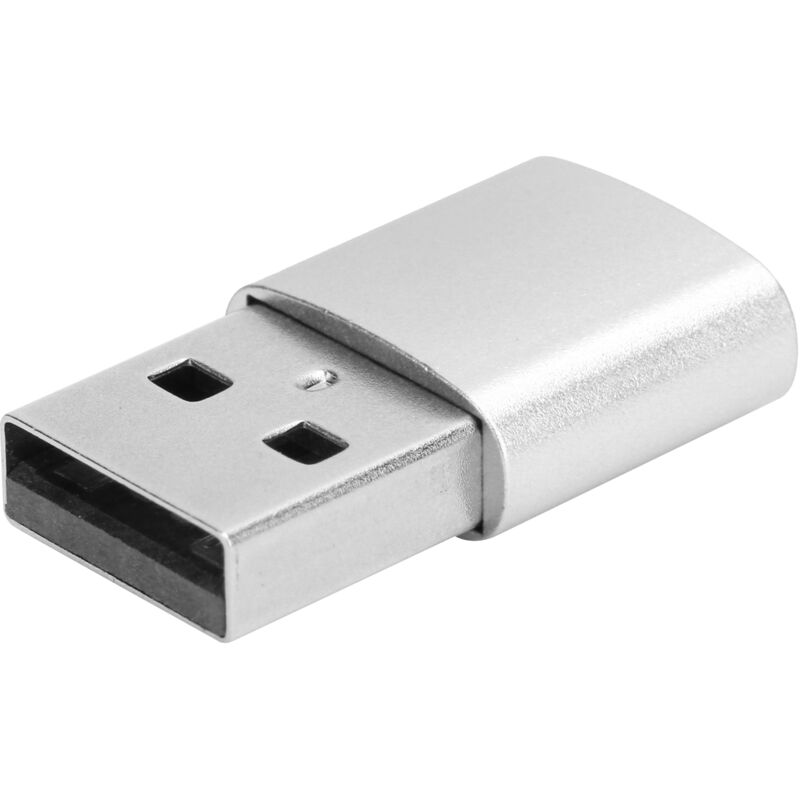 Usb-c-buchse Auf Usb-stecker Adapter, Schnellladekabel, Laptop-kompatibel (silber)
