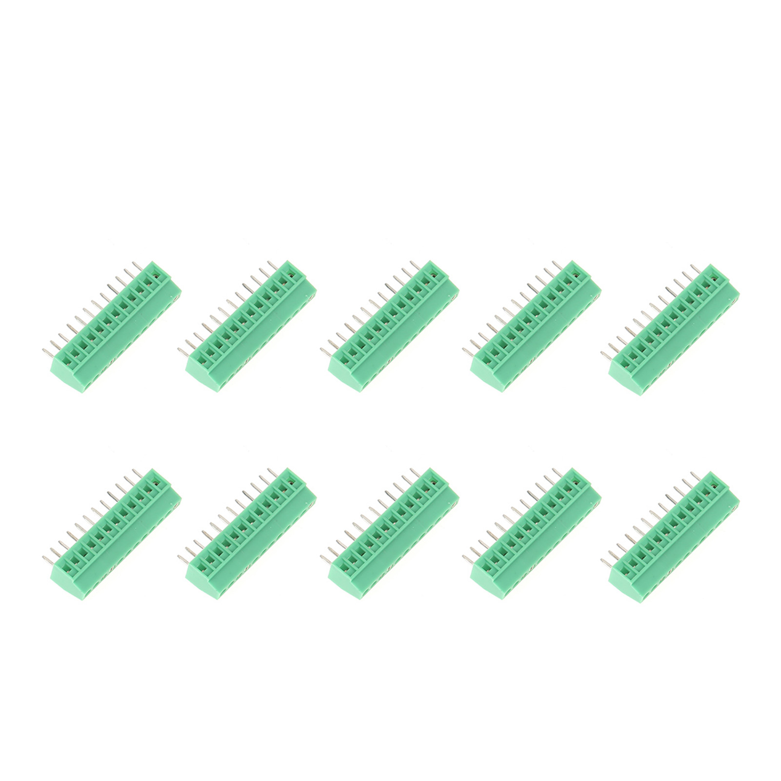 10 Stück – 2,54 Mm 12-polige Grüne Schraubklemmen Für Leiterplatten