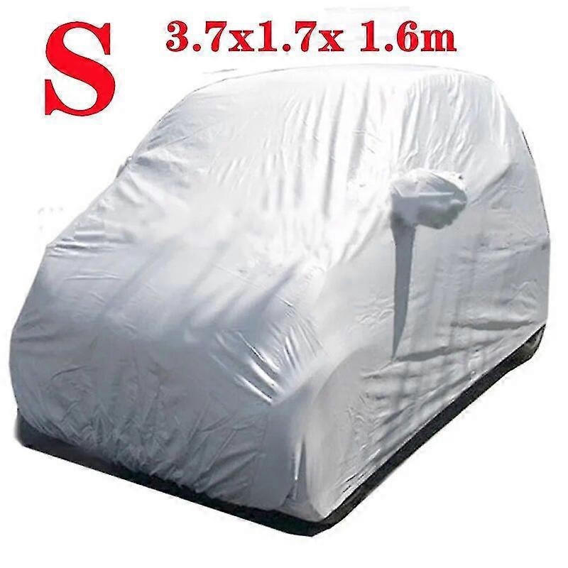 Universelle Autoabdeckung (s/m/l/xl/xxl), Intelligenter Outdoor-vollschutz, Uv-schutz, Regendicht, Staubdicht, Wasserdicht – 3,7 X 1,7 X 1,6 M – Größe S