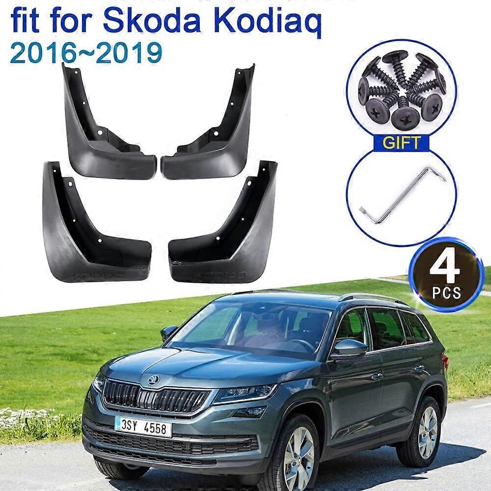 Schmutzfänger Für Skoda Kodiaq 2016 2017 2018 2019, 4x Schmutzfänger, Kotflügel-styling-zubehör, Upgrade-schutzlappen, Spritzschutz