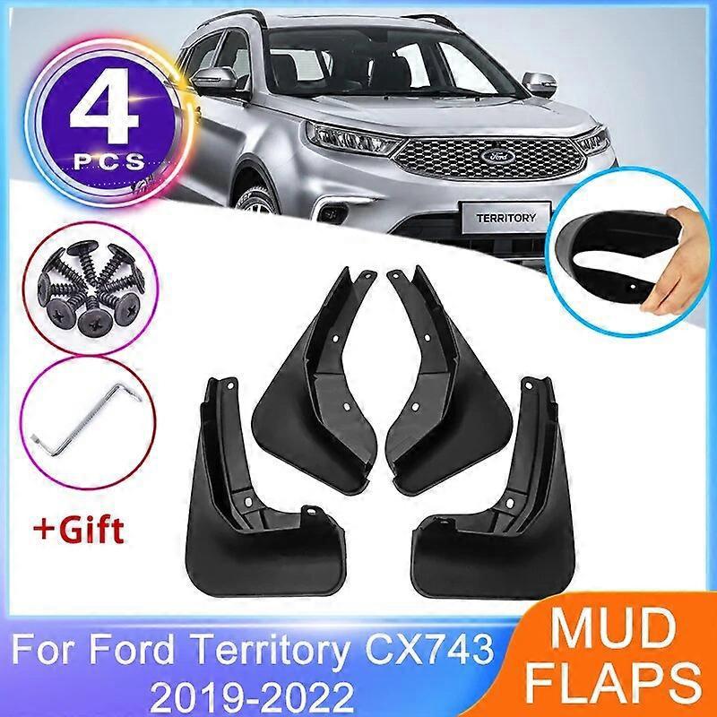 4-teiliges Set Kotflügel- Und Radschutzleisten Für Ford Territory Cx743 (2019–2022) – Vorder- Und Hinterachse