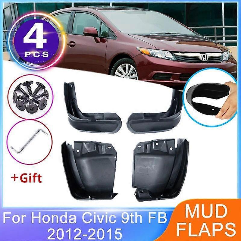 Schmutzfänger Für Honda Civic 9. Generation Fb 2012 2013 2014 2015 Limousine Schmutzfänger Kotflügel Spritzschutz Radschutz Ersatzzubehör--