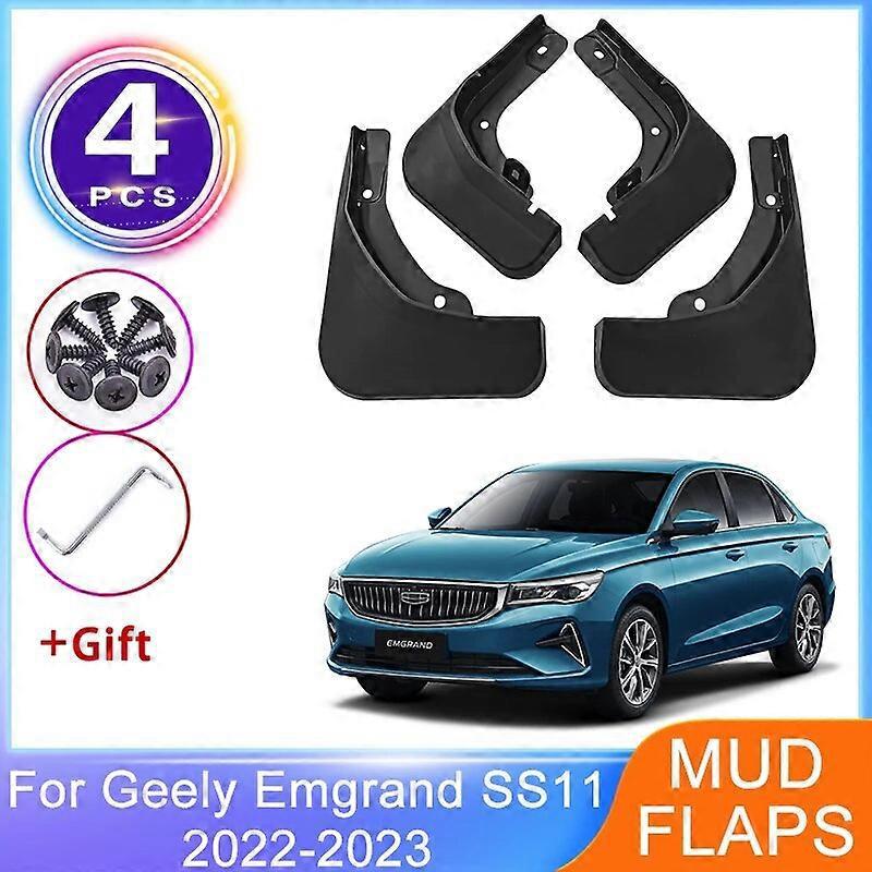4x Schmutzfänger Für Geely Emgrand Ss11 2022 2023 Schmutzfänger Vorne Und Hinten Kotflügel Spritzschutz Radschutz Autozubehör--