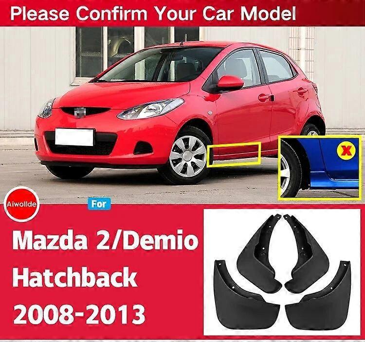 Schmutzfänger Für Mazda 2 / Demio 2008-2013 (2009, 2010) – Spritzschutz Für Vorder- Und Hinterachse – Auto Styline Autozubehör – Schrägheck