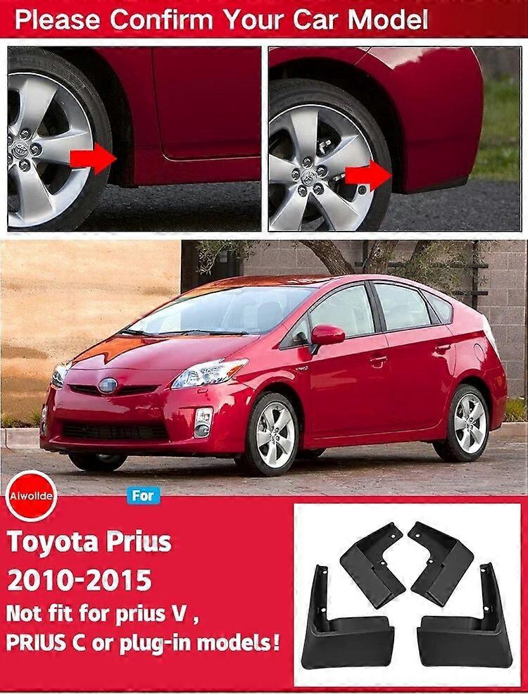 Schmutzfänger Für Toyota Prius 3. Generation Xw30 (2010–2015) – Spritzschutz, Schmutzfänger, Kotflügel Vorne Und Hinten – Auto Styline Autozubehör
