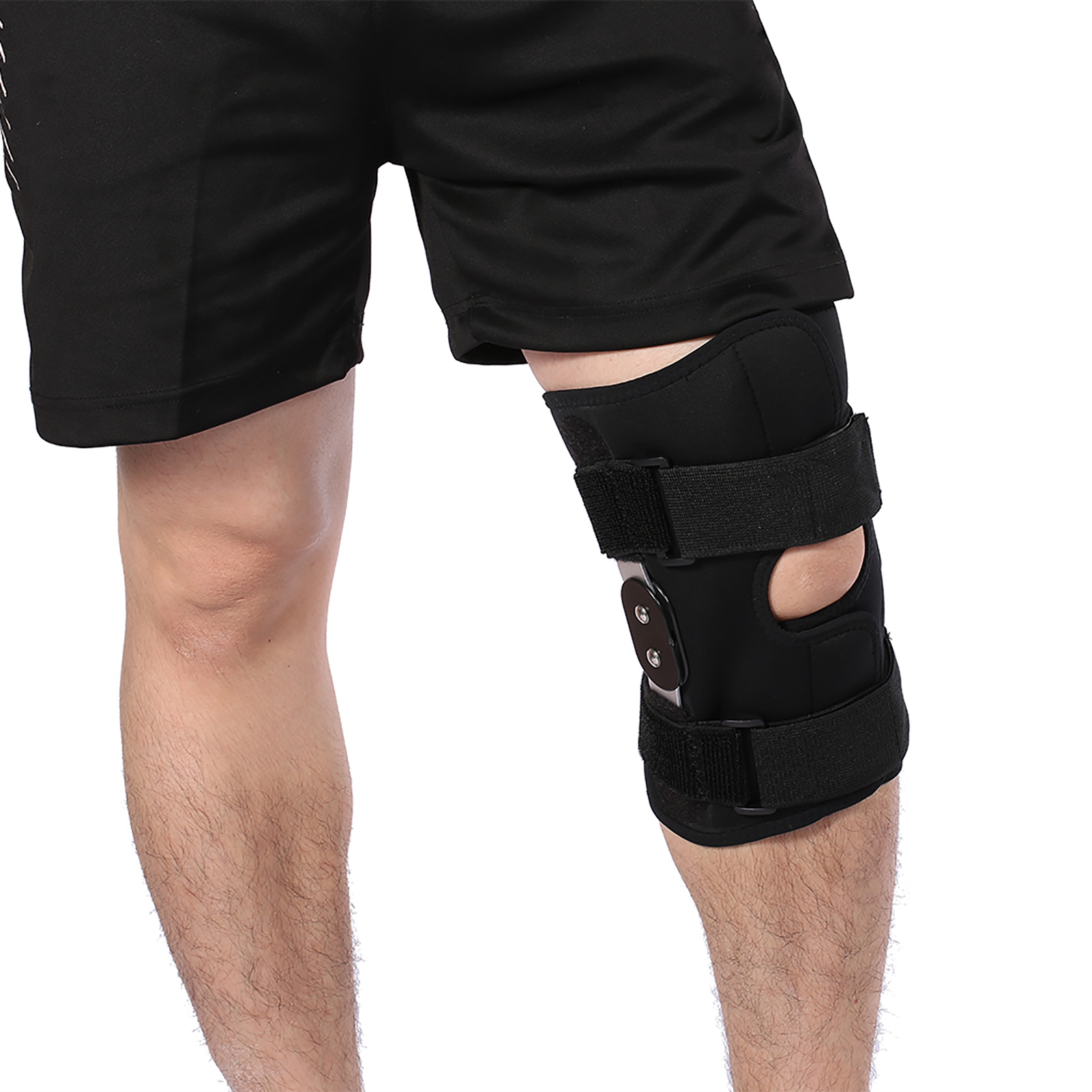Verstellbare Kniebandage Mit Stabilisierungsgurt – Kniebandage Und Gelenkschutz (größe L)