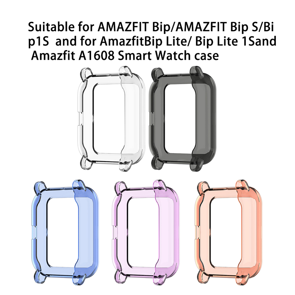 Transparente, Stoßfeste Hülle Für Die Amazfit Smartwatches Bip, Bip Lite, Bip S Und A1608 – Wasserdichter Schutz