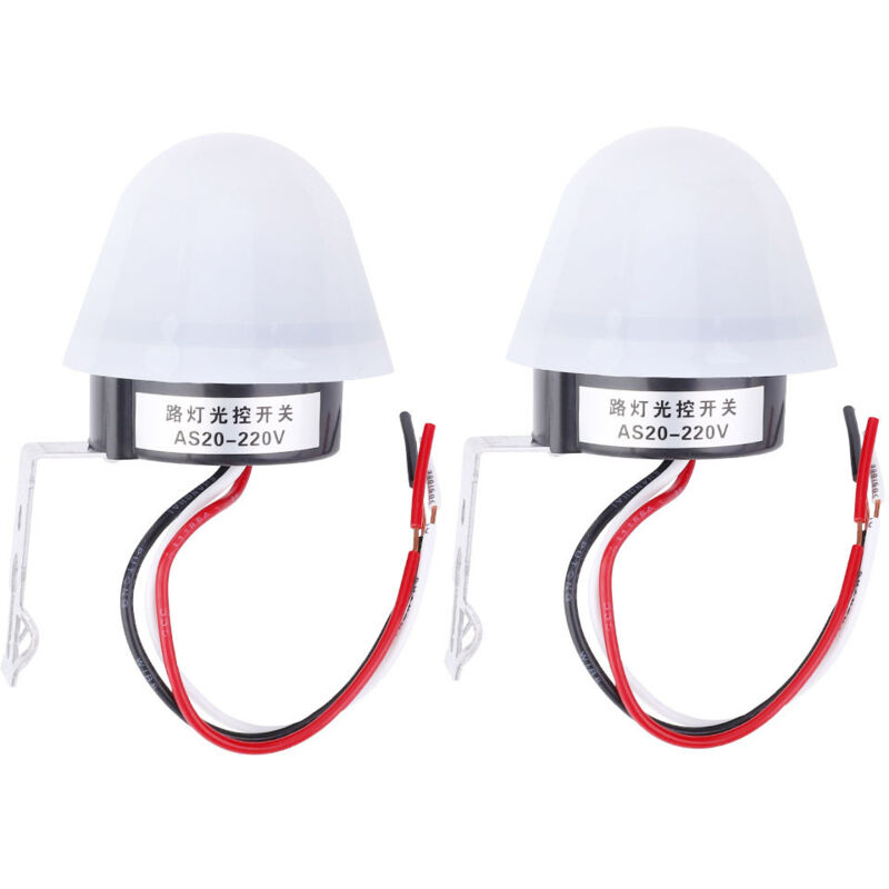 Automatischer Dämmerungsschalter (220 V) Für Außenbeleuchtung, Lichtsensor, 2 Stück