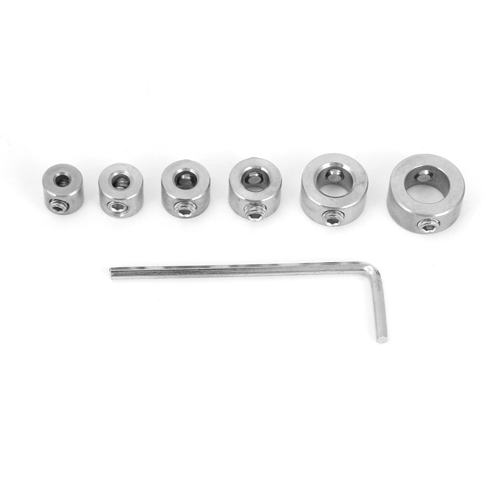 Bohrfutterkragen Aus Edelstahl, 6 Stück, Durchmesser 3 Bis 10 Mm, Bohrstoppringe